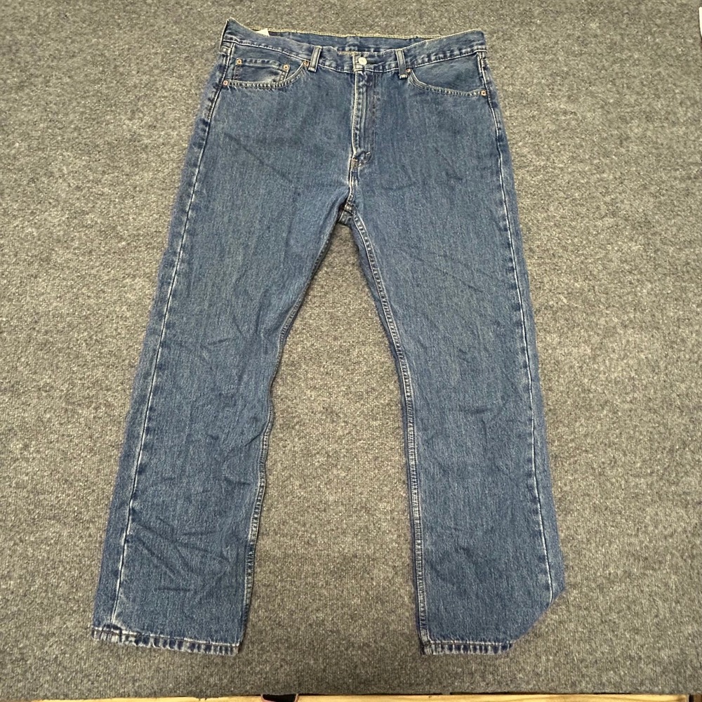 Levi's Jeans Mens Size 38x30 Blue 505 Regular Fit Straight Leg Denim Casual